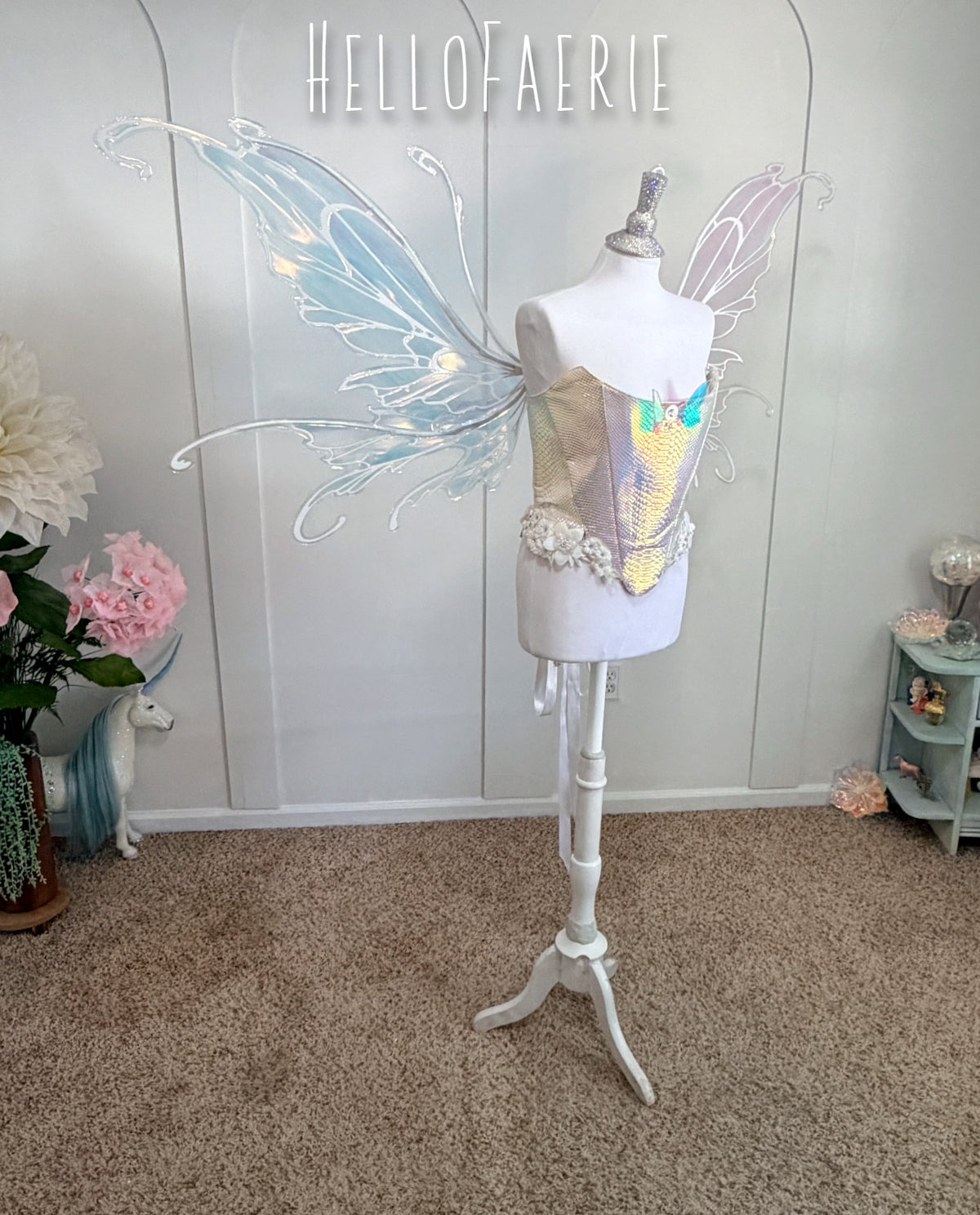 PRE ORDER Giant Midsummer Iridescent Fairy Wings