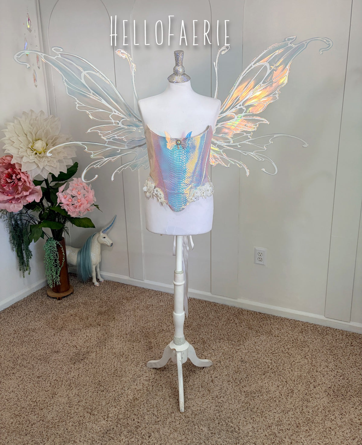 PRE ORDER Giant Midsummer Iridescent Fairy Wings