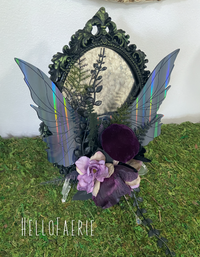 Framed Fairy wing art Halloween Mirror