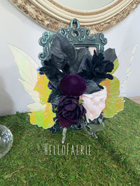 Ooak Framed Fairy wing art Halloween Themed