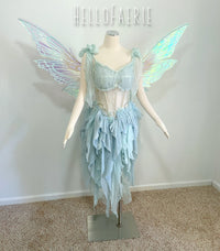 Mint Dream Labyrinth Fairy Silk Crystal Fairy Gown AS IS