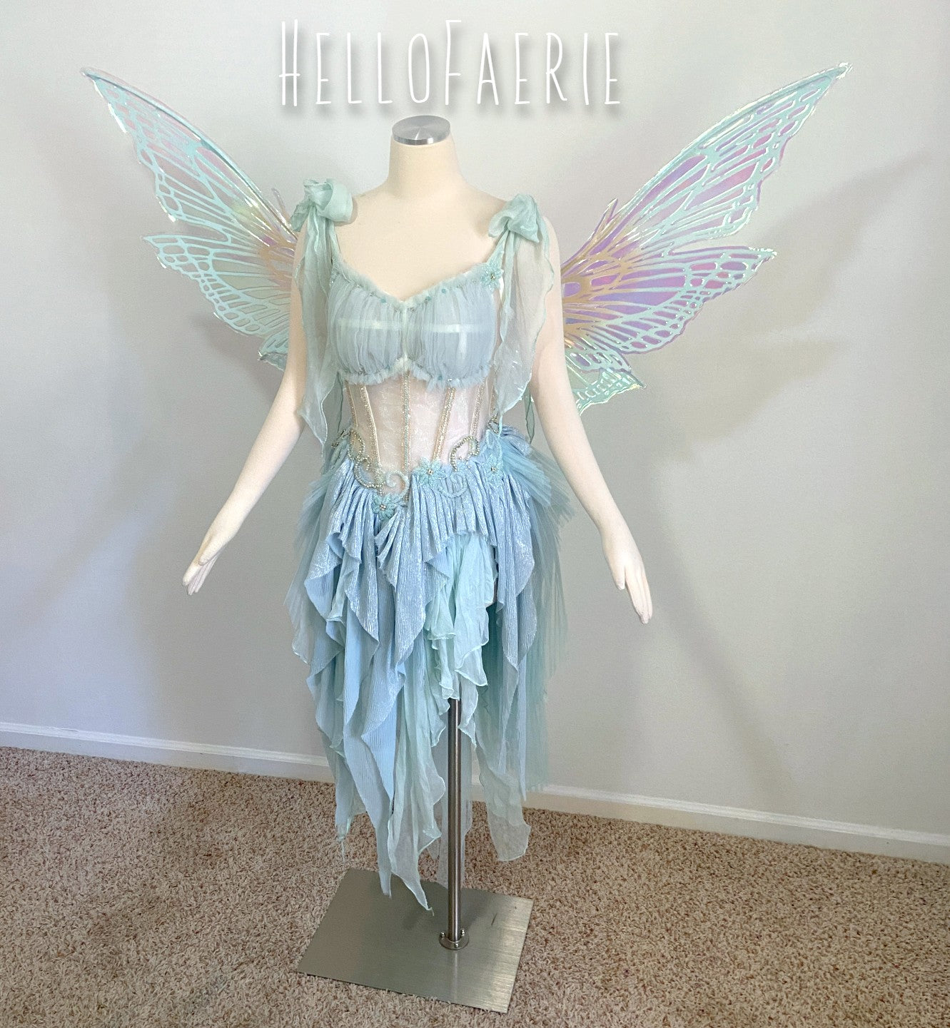 Mint Dream Labyrinth Fairy Silk Crystal Fairy Gown AS IS Mint Dream Labyrinth Fairy Silk Crystal Fairy Gown AS IS