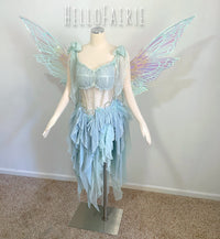 Mint Dream Labyrinth Fairy Silk Crystal Fairy Gown AS IS