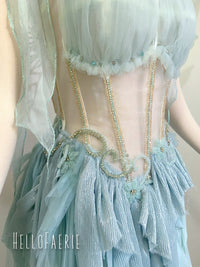Mint Dream Labyrinth Fairy Silk Crystal Fairy Gown AS IS