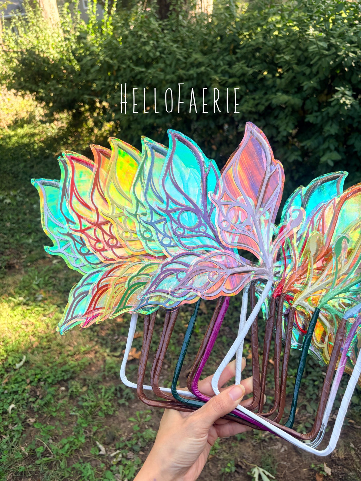 Micro mini Wings Lemon Yellow iridescent fairy wings
