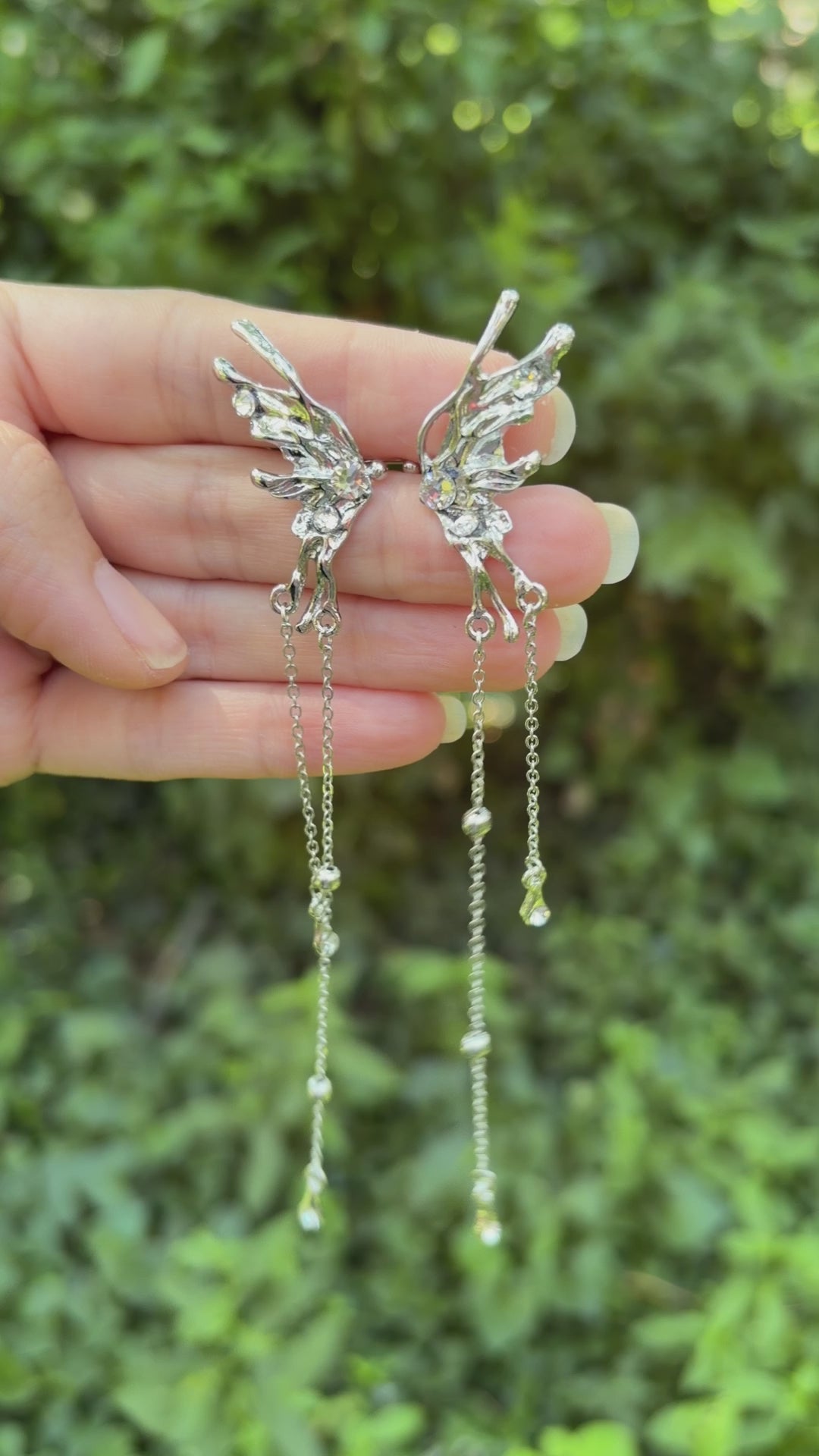 Crystalia✨ Swarovski Faerie Wing Ear Cuffs