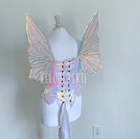 Made to Order AB Rhinestone crystal Butterfly iridescent fairy wings