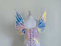 Made to Order AB Rhinestone crystal Butterfly iridescent fairy wings
