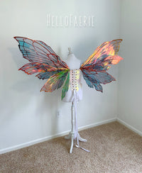 MONSTER Black Double set Peri Iridescent Fairy Wings