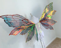 MONSTER Black Double set Peri Iridescent Fairy Wings