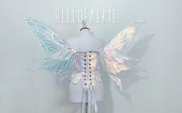 RESERVED Large Crystal Rhinestone Joy Iridescent Fairy Wings and rush fee