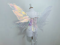 RESERVED Large Crystal Rhinestone Joy Iridescent Fairy Wings and rush fee
