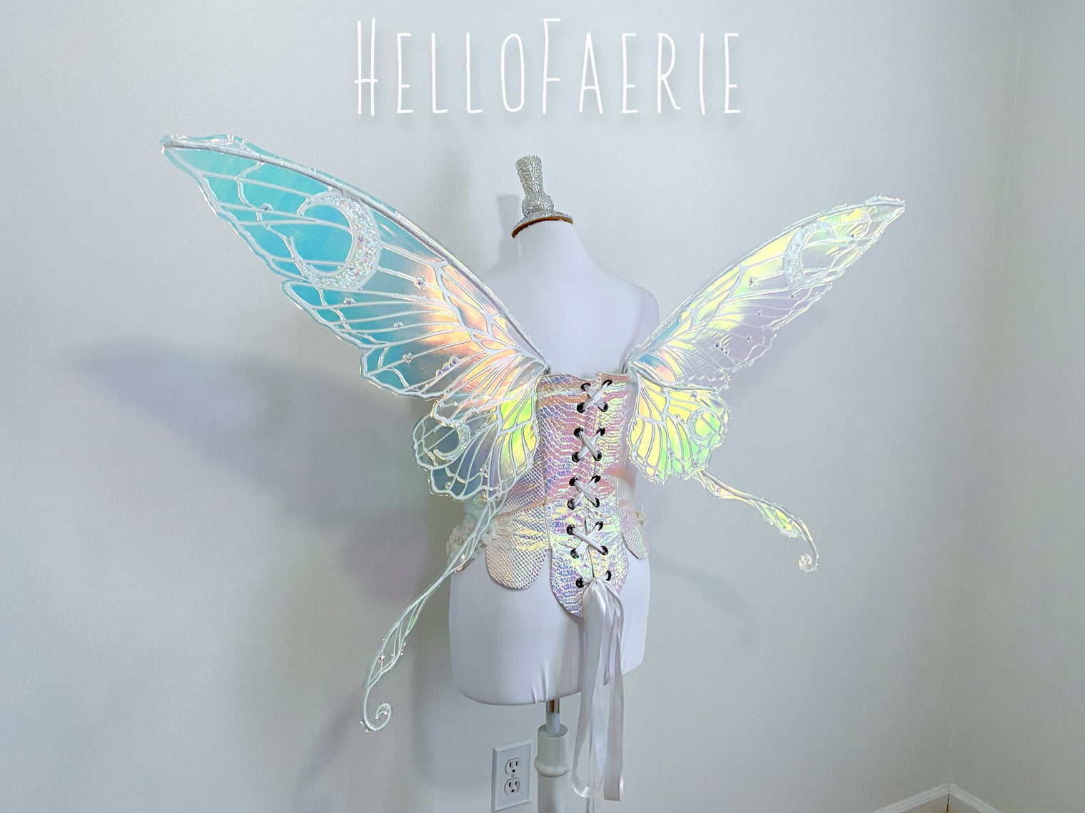 Custom listing for Crystal three pairs of Iridescent Fairy Wings