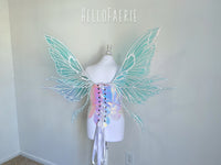 White Large Crystal Rhinestone Joy Iridescent Fairy Wings
