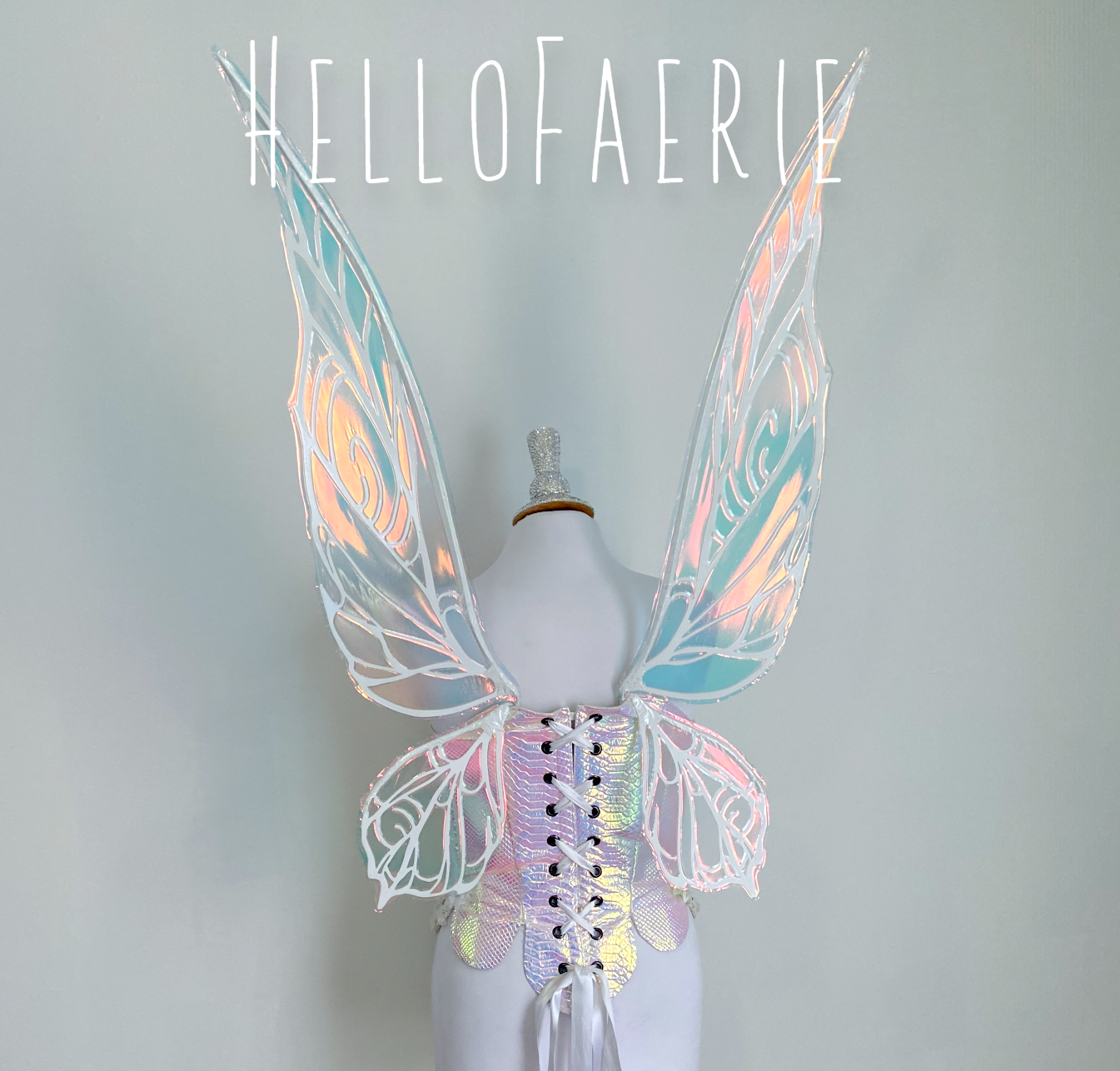Unicorn Medium NeverNever Iridescent Fairy Wings MTO